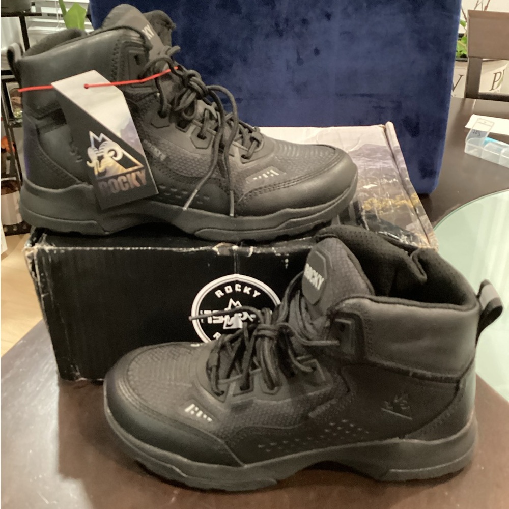 Rocky Men’s Black Tactical Work Boots